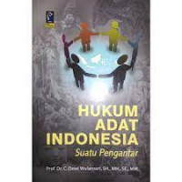 Image of Hukum Adat Indonesia : Suatu pengantar